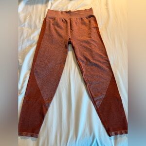 Victoria’s Secret PINK Brown/Orange Seamless Leggings Size XL